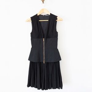 Alexander McQueen Black Corset Mini Dress Size: 38 or XS